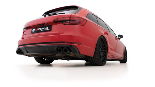 Remus 2016 Audi S4 Quattro Avant 3.0L Axle Back Exhaust w/Center Section/Carbon Tail Pipe Set 045019 0500LR 047017 0000 0026 99CSSR