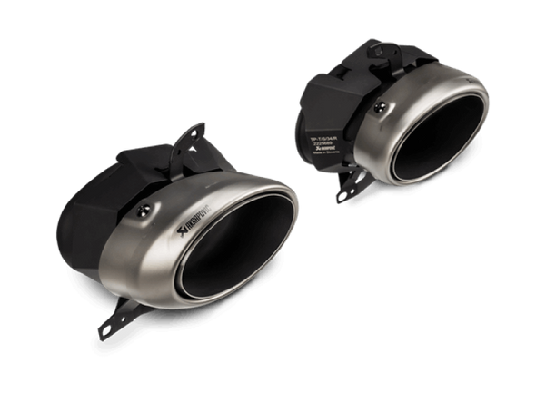 Akrapovic 20-21 Porsche 911 Turbo/Turbo S (992) Slip-On Race Line (Titanium) w/Titanium Tips S-PO/TI/19-TP