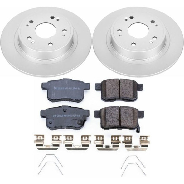 Power Stop 16-17 Honda Accord Front & Rear Z17 Evolution Geomet Coated Brake Kit CRK7348
