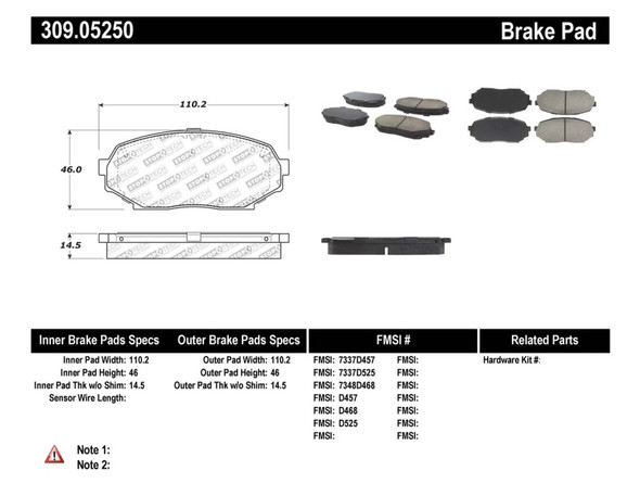 Sport Axle Pack, Slotted, Front 977.45011F