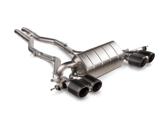 Akrapovic 2021+ BMW M3 (G80)/M4 (G82) Slip-On Line (Titanium) w/Octagonal Carbon Tips S-BM/T/21H-BC