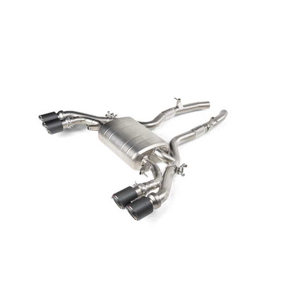 Akrapovic 19-20 BMW X3 M (F97) Slip-On Line (Titanium) w/Carbon Tips S-BM/T/10H-C