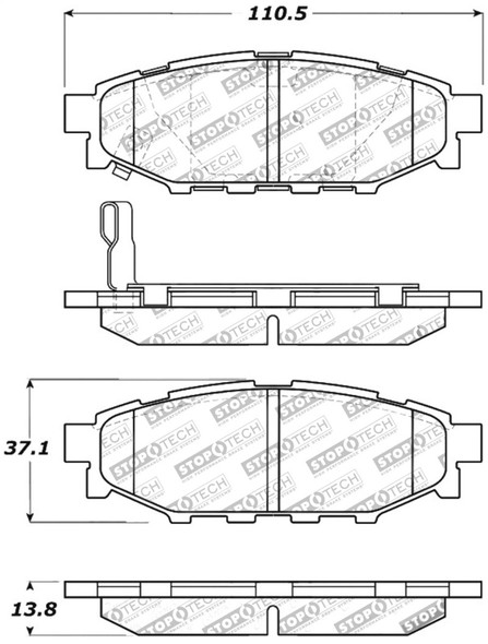 Sport Axle Pack Drilled Rotor, Rear 979.47007R
