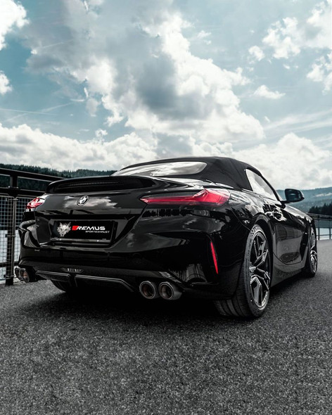 Remus 2018 BMW Z4 M40I Roadster 3.0L Turbo (w/GPF) Axle Back Exhaust w/Carbon Tail Pipe Set 084019 1500 0446 70CSR