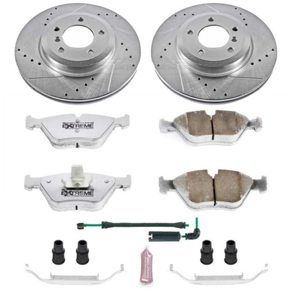 Power Stop 01-06 BMW 330Ci Front & Rear Z26 Street Warrior Brake Kit K5728-26