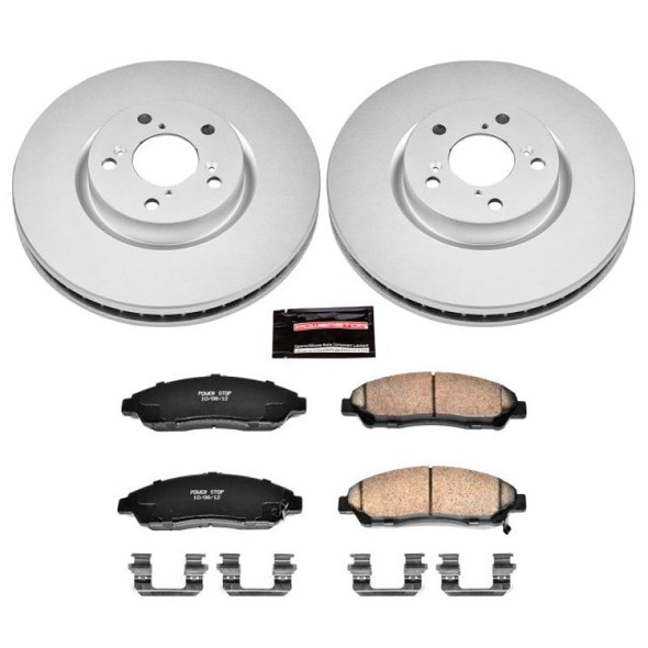 Power Stop 07-13 Acura MDX Front & Rear Z17 Evolution Geomet Coated Brake Kit CRK5369