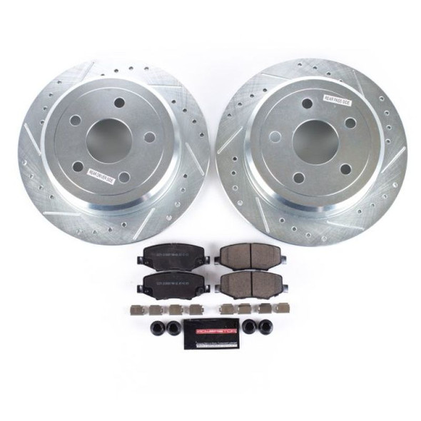 Power Stop 07-17 Jeep Wrangler Front & Rear Z23 Evolution Sport Brake Kit K2798
