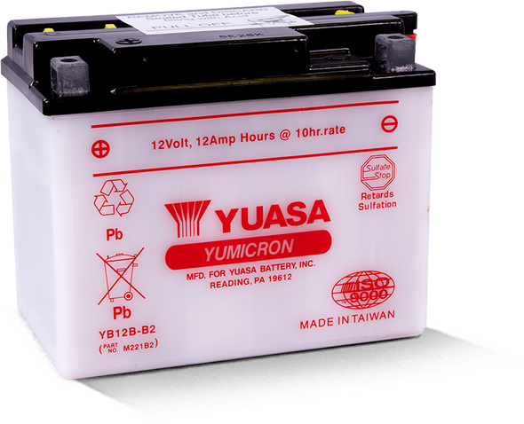 Yuasa YB12B-B2 Yumicron 12-Volt Battery YUAM221B2