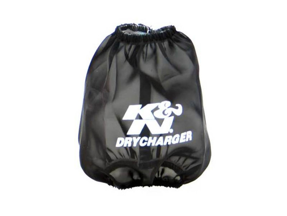 K&N Drycharger Round Tapered Air Filter Wrap - Black 5.125in Base ID x 3.5in Top ID x 6in H RC-4160DK