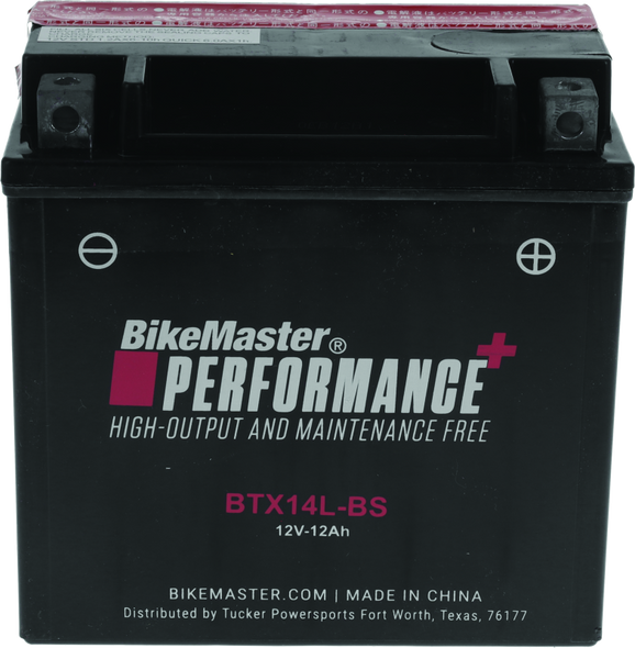 BikeMaster BTX14L-BS Battery 781329