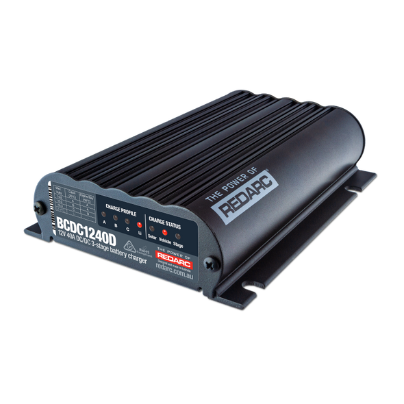 REDARC DC/DC Dual Input In-Vehicle Battery Charger - 12V 40A BCDC1240D