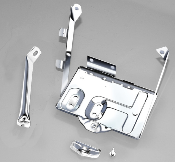 Rugged Ridge 76-86 Jeep CJ Stainless Steel Battery Tray Kit 11132.01