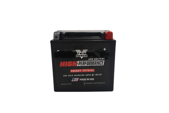 Twin Power YTX-14L High Performance Battery Replaces H-D 65958-04 Made in USA 200 CCA 485007