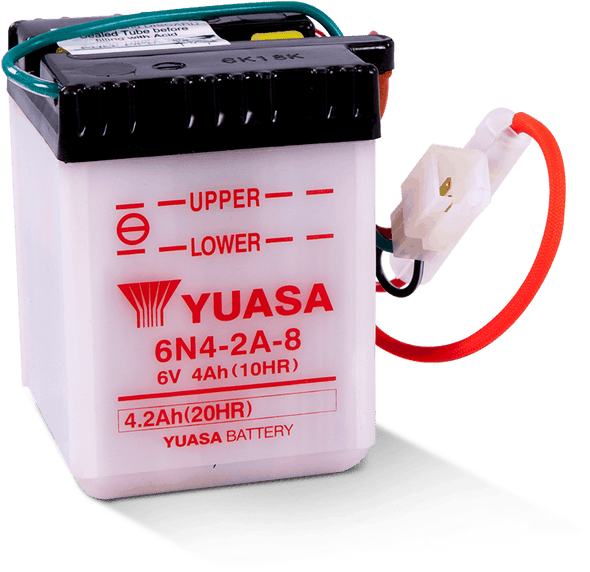 Yuasa 6N4-2A-8 Conventional 6-Volt Battery YUAM2648A