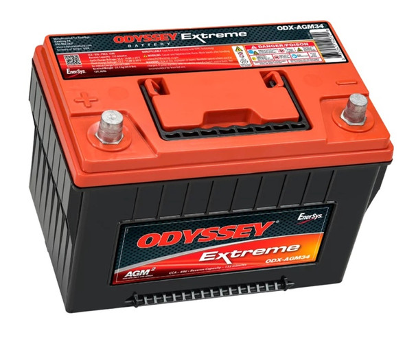Odyssey Battery Auto/Truck/Heavy Duty & Commercial Extreme AGM Battery (34-PC1500T) ODX-AGM34