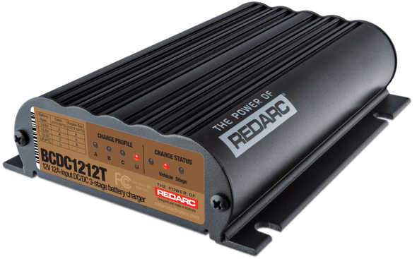 REDARC DC/DC 3-Stage Vehicle to Trailer Battery Charger - 12V 12A BCDC1212T
