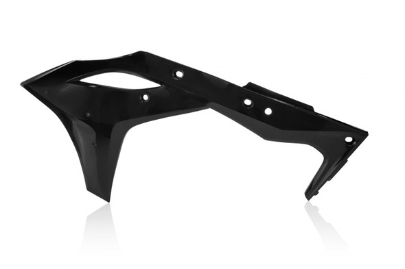 Cycra 17-20 Kawasaki KX250F Powerflow Radiator Shrouds - Black 1CYC-1868-12