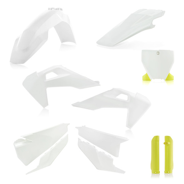 Acerbis 19-22 Husqvarna 125-450 TC/ FX/ FC/ TX/ TX-i Full Plastic Kit - White Original 19 2726556345