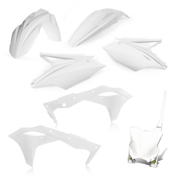 Cycra 17-20 Kawasaki KX250F 5-pc Replica Body Kit - White 1CYC-9419-42
