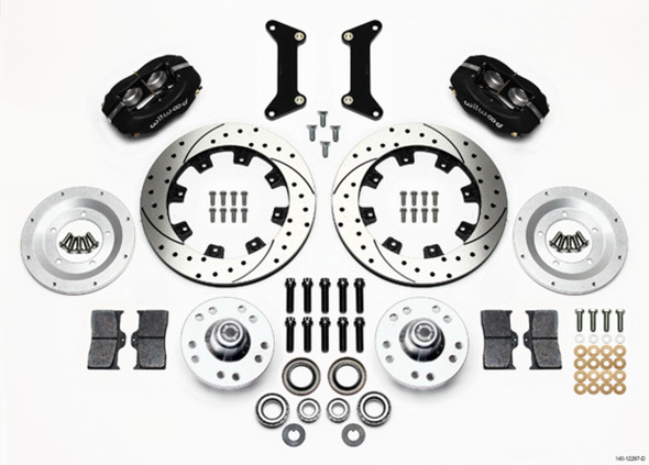 Wilwood Front Brake Kit 80-87 Gm G-Body 4 Piston Caliper 140-12297-D Wilwood Front Brake Kit 80-87 Gm G-Body 4 Piston Caliper 140-12297-D