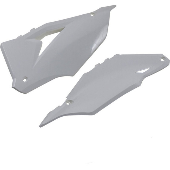 Cycra 21-23 Kawasaki KX250F Side Number Panels - White 1CYC-2770-42