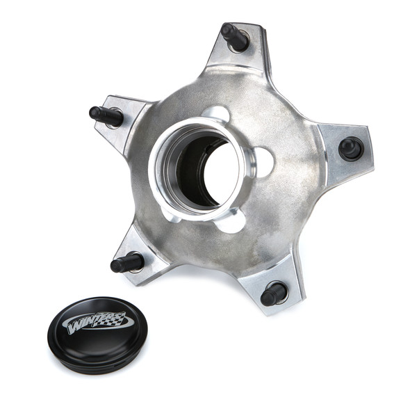 Winters Hub  Front Wide 5  Black Cap 6606-Fx5Bk