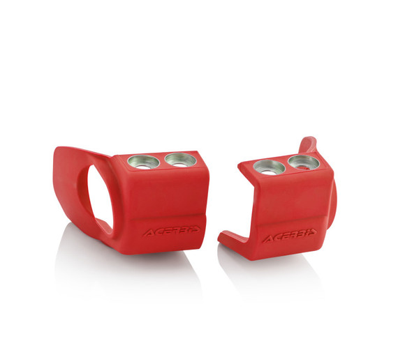 Acerbis 09-24 Hon CRF250/R/CRF450R/RX/X/0R-S/ 09-23 Kaw KX250F/450F Fork Shoe Protectors - Red 2709690227