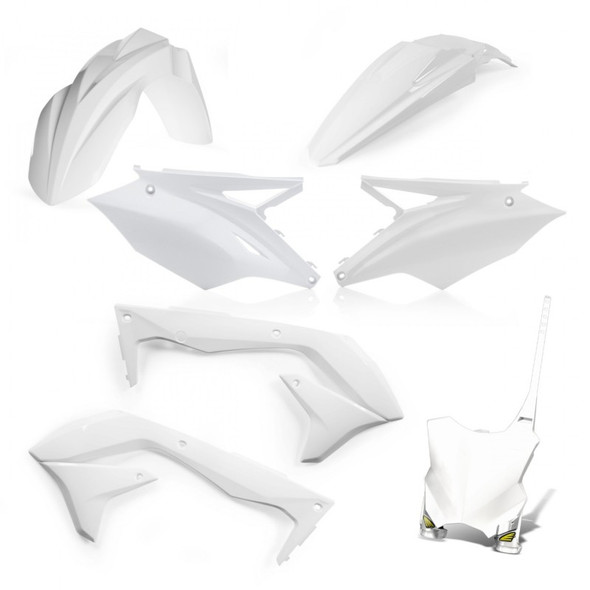 Cycra 16-18 Kawasaki KX450F 5-Pc Replacement Kit - White 1CYC-9418-42