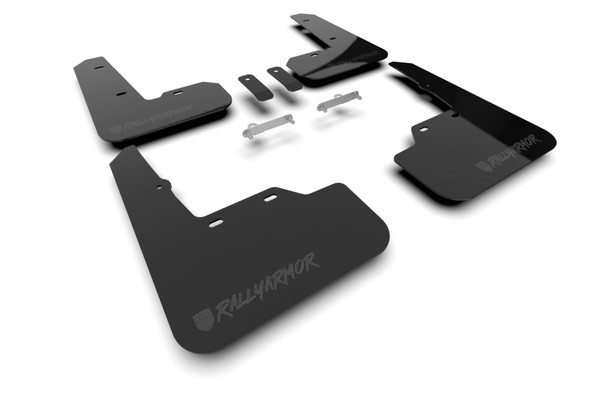 Rally Armor 2022+ Subaru WRX Black UR Mud Flap Altered Font Met. Blk Logo MF92-UR-BLK/MBK-X