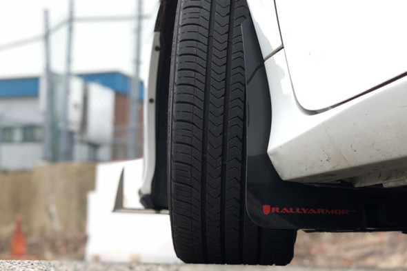 Rally Armor 16-21 Honda Civic Si Black UR Mud Flap w/Dark Grey Logo MF50-UR-BLK/DGRY