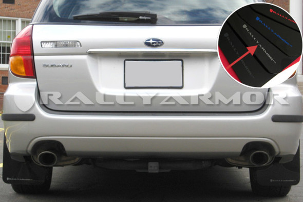 Rally Armor 05-09 Subaru Legacy / Outback Black UR Mud Flap w/Silver Logo MF4-UR-BLK/SIL