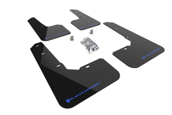 Rally Armor 22-25 Subaru Outback Wilderness Black Mud Flap Blue Logo MF76-UR-BLK/BL