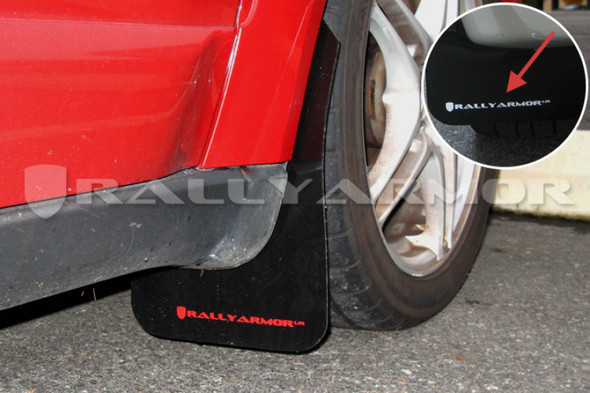 Rally Armor 05-09 Subaru Legacy / Outback Black UR Mud Flap w/White Logo MF4-UR-BLK/WH