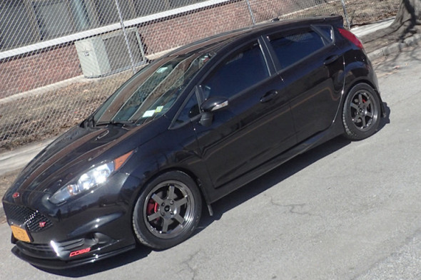Rally Armor 13-19 Ford Fiesta ST Black UR Mud Flap w/Grey Logo MF29-UR-BLK/GRY