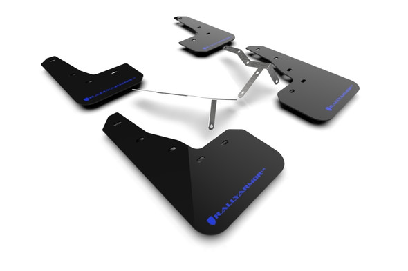 Rally Armor 22-25 Honda Civic/Civic Si/Sport Black UR Mud Flap w/Blue Logo MF90-UR-BLK/BL