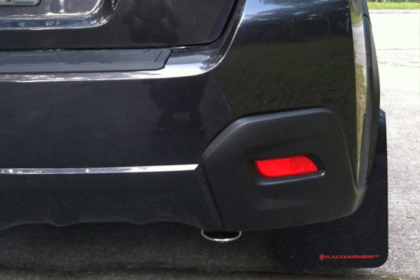 Rally Armor 13-17 Subaru Crosstrek XV Black UR Mud Flap w/Grey Logo MF26-UR-BLK/GRY