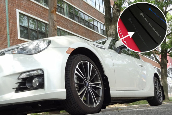 Rally Armor 13-17 Subaru BRZ/Toyota FR-S Black UR Mud Flap w/Grey Logo MF23-UR-BLK/GRY