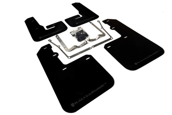 Rally Armor 15-18 VW Jetta Black UR Mud Flap w/Grey Logo MF42-UR-BLK/GRY