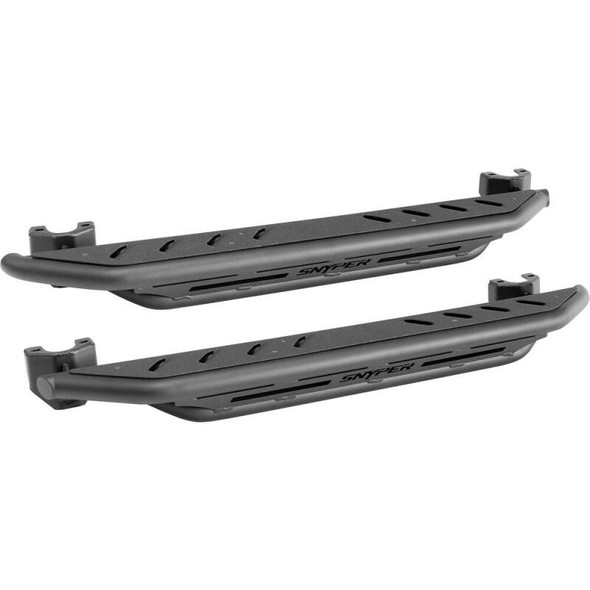 Westin/Snyper 07-17 Jeep Wrangler Triple Tube Rock Rail Steps - Textured Black 42-6005