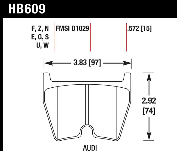 Hawk HPS Street Brake Pads HB609F.572