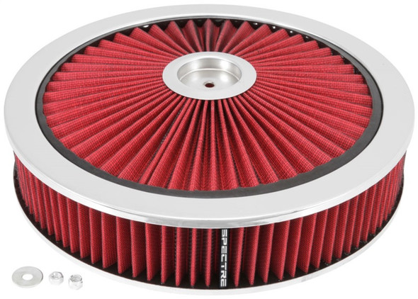 Spectre ExtraFlow HPR Air Cleaner Assembly 14in. x 3in. - Red 47623