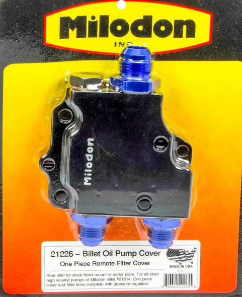 Milodon Hemi Remote Pump Cover  21225