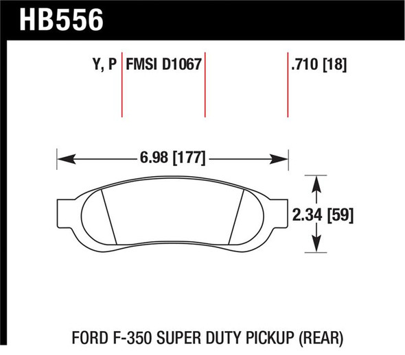 Hawk LTS Street Brake Pads HB556Y.710