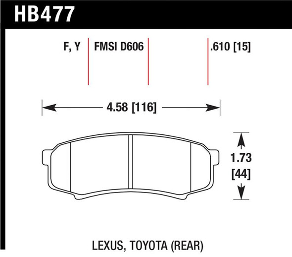Hawk HPS Street Brake Pads HB477F.610