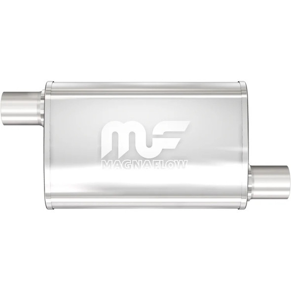 Magnaflow Perf Exhaust Stainless Muffler 2.5In Offset In/Out 11236