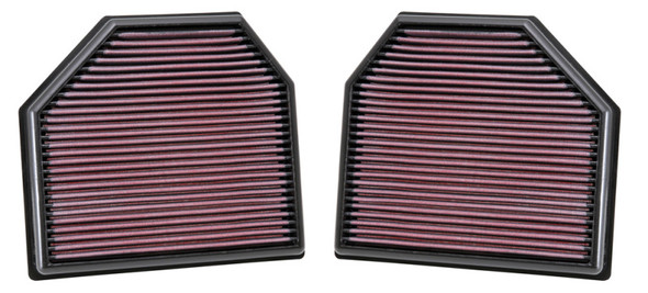 K&N Replacement Air Filter for 11-14 BMW M5/M6 4.4L V8 / 2015 M4/M3 3.0L I6  (2 per box) 33-2488