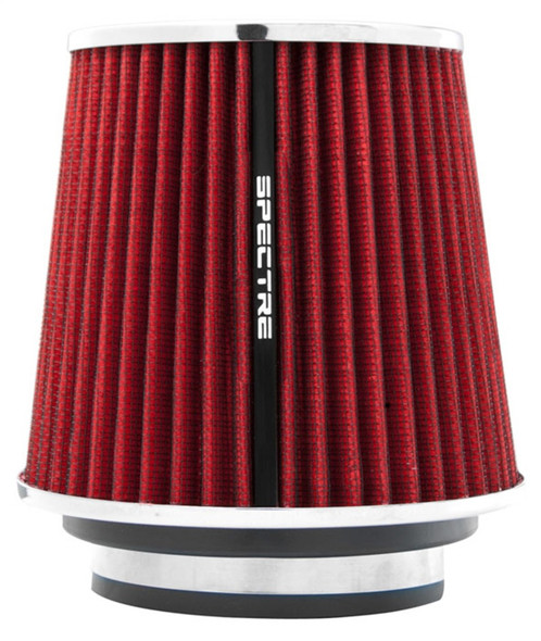 Spectre Adjustable Conical Air Filter 5-1/2in. Tall (Fits 3in. / 3-1/2in. / 4in. Tubes) - Red 8132