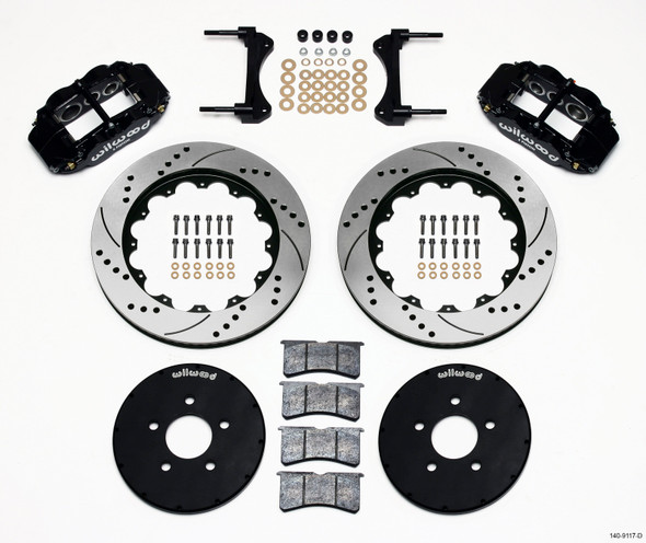 Wilwood Narrow Superlite 6R Front Hat Kit 14.00in Drilled 1994-2004 Mustang 140-9117-D
