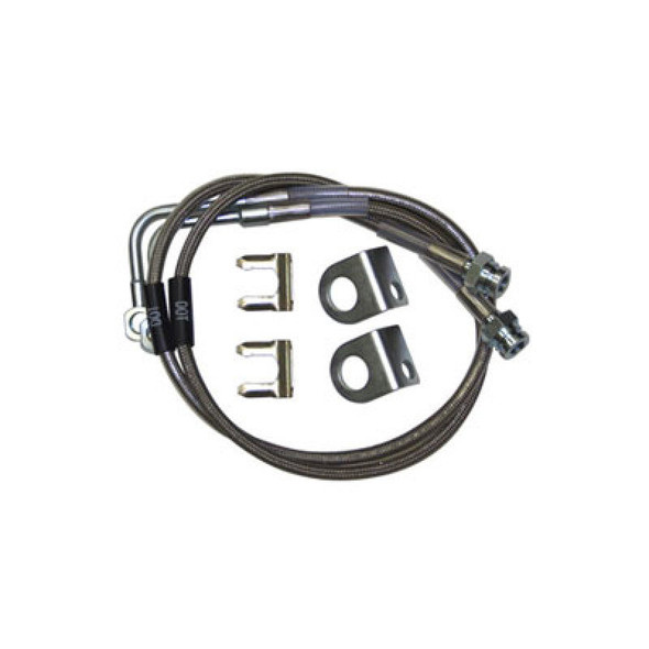 Synergy 07-18 Jeep Wrangler JK/JKU Extended Front/Rear DOT Approved Brake Line Kit 8066