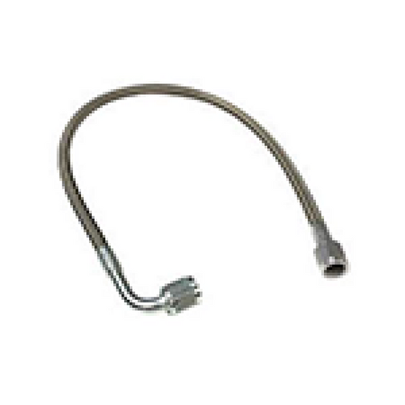 Fragola -4AN PFTE Ext Black Hose Assembly Straight x 90 Degree 24in 412-1-2-24BL